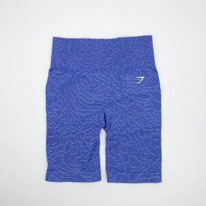 Gymshark Adapt Animal Seamless Cycling Shorts Court Blue Size Small